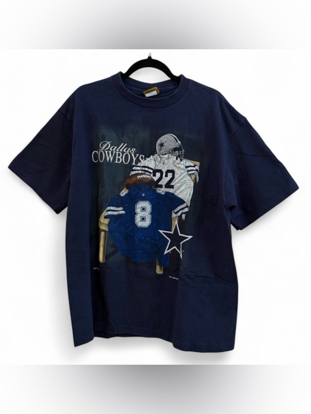 Nutmeg Mills Vintage Dallas Cowboys USA NFL Football Short Sleeve Cotton Shirt